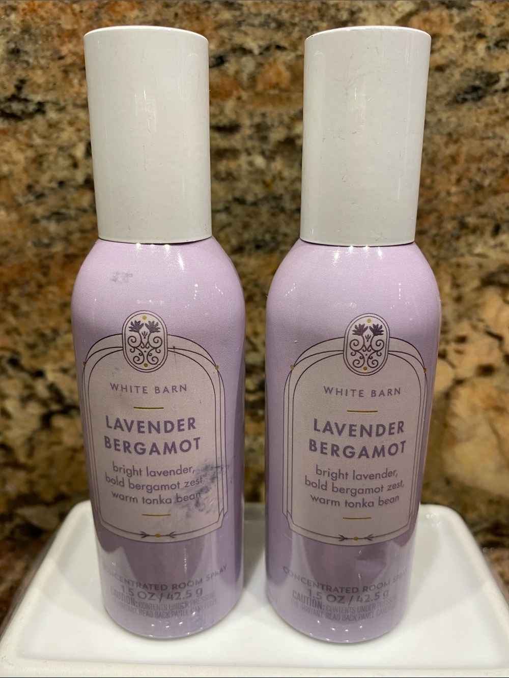 2) “LAVENDER BERGAMOT” by B&BW Concentrated Room Sprays ea: 1.5 oz / 42.5 g, NWT